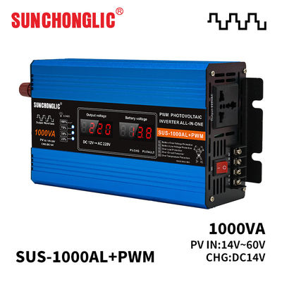 ভালো দাম 1000VA 1000W সংশোধিত সাইন ওয়েভ পাওয়ার ইনভার্টার 12V থেকে 220V এমপিপিটি সোলার ফোটোভোলটাইক ইনভার্টার অনলাইন