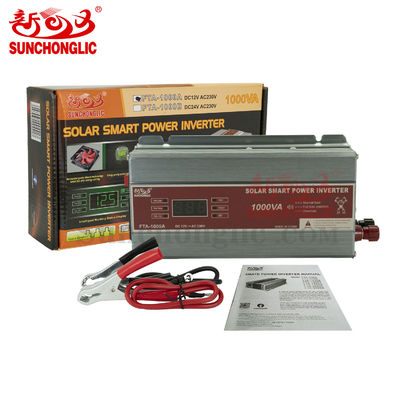 ভালো দাম 650W আউটপুট মডিফাইড সাইন ওয়েভ ইনভার্টার 12V ডিসি থেকে 220V এসি তে রূপান্তর করে LED ডিজিটাল ডিসপ্লে সহ অনলাইন