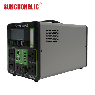 Harga yang bagus Generator Pembangkit Listrik Portabel Penyimpanan Energi Surya Gelombang Sinus Murni 1500W on line