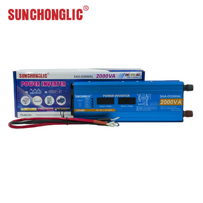 Buen precio Inversor de ondas senoidales modificado de 2000W con pantalla LCD y puerto de carga USB - Convertidor de potencia de CC a CA en línea