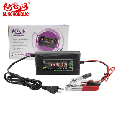 Bon prix Chargeur de batterie au plomb FON à trois étages 12V 10A avec entrée AC 150-250V, compatible avec les batteries AGM et GEL en ligne