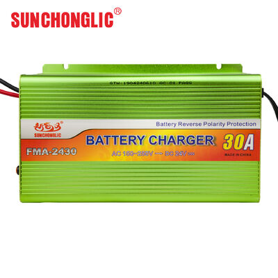 Bom preço Carregador de Bateria Portátil Inteligente FMA 24V 30A com Carregamento de Três Estágios, Projetado para Baterias AGM, GEL e Chumbo-Ácido on-line