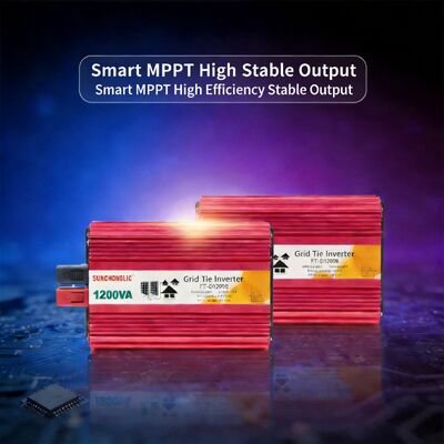 1200W Output Pure Sine Wave Grid Tie Inverter with LCD Display for Solar On Grid Tied Systems