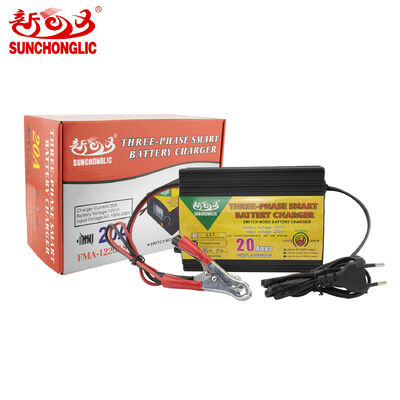 良い値段 FMA-1220AS 4段階充電と逆接続保護機能付き 12V 20A 充電器 AGM、GEL、その他の鉛蓄電池に対応 オンライン