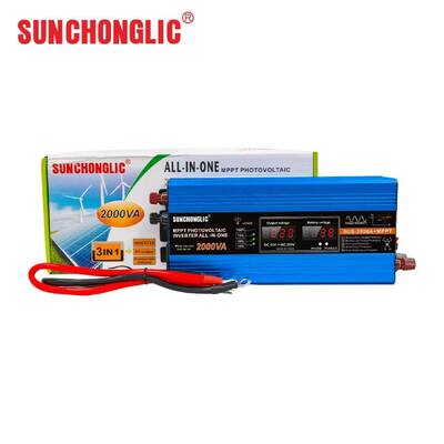 قیمت خوب این اینورتر شارژ خورشیدی MPPT 2000 واتی دارای یک خروجی موج سینوسی اصلاح شده است و برق 12 ولت DC را به 220 ولت AC تبدیل می کند. آنلاین