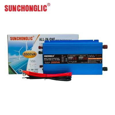 Good price 3000W Modified Sine Wave MPPT Solar Photovoltaic Inverter with 12V to 220V DC/AC Power Conversion online