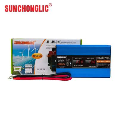 1000W Modified Sine Wave Power Inverter with Built-in PWM Charge Controller for 12V to 220V Conversion