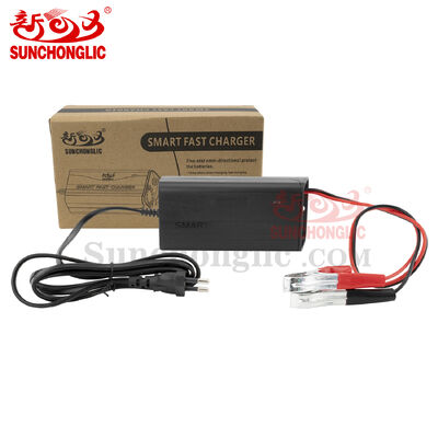 Portable 12V 3A Smart PWM Battery Charger with Three-Phase Input and Dehydration Prevention for AGM/GEL Batteries