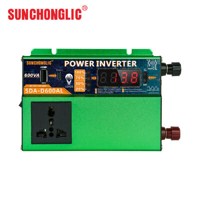 Bon prix SDA-D600AL 700W Inverteur de puissance à ondes sinus modifiée de pointe avec protection inverse de la batterie et double charge USB et type C en ligne