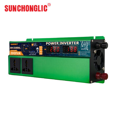 Goede prijs SDA-D3000A 2400VA Peak Modified Sinus Wave Power Inverter met dubbele universele stopcontacten en USB Type-C opladen online