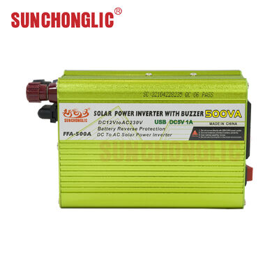 کیفیت FFA-500A 500VA اینورتر امواج سینوسی اصلاح شده با محافظت از اتصال معکوس و پورت USB کارخانه