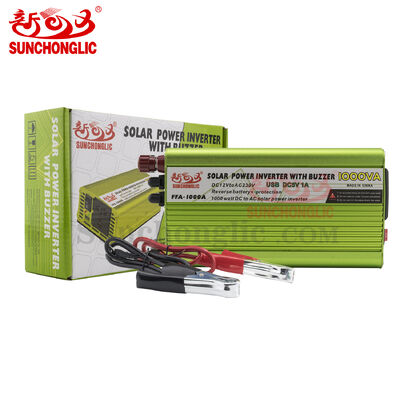Calidad Inversor de corriente de onda sinusoidal modificada FFA-1000A de 1000 VA con salida nominal de 600 W y protección contra conexión inversa fábrica