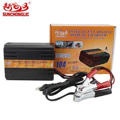 अच्छी कीमत FON-10A+ 6V 12V AGM GEL कार बैटरियों के लिए थ्री स्टेज इंटेलिजेंट PWM लेड एसिड बैटरी चार्जर ऑनलाइन