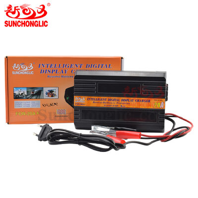 Dobra cena. FON-20A+ Trzystopniowy inteligentny ładowarka akumulatorów ołowiano-kwasowych PWM do akumulatorów samochodowych AGM GEL 12V 24V w Internecie