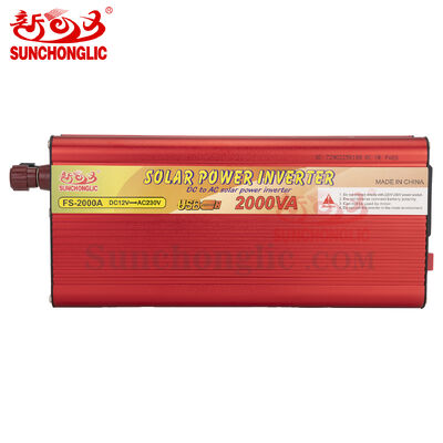 FA-2000A Modified Sine Wave Power Inverter with 800W Continuous 2000VA Peak and USB Multi-Protection
