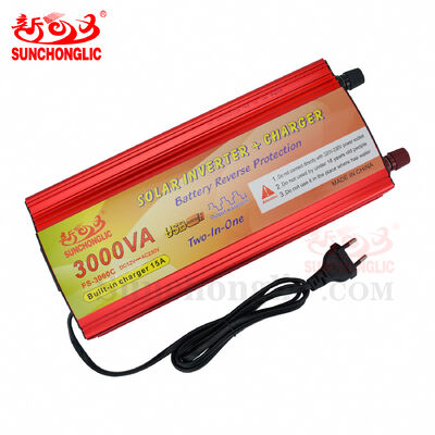 FS Modified Sine Wave Inverter 3000VA Peak Power with Built-in 15A Battery Charger and 220V AC Output for Home Solar Emergency Power Supply
