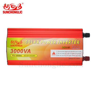 FS Modified Sine Wave Inverter 3000VA DC12V to AC220V 1000W Rated Solar Power Inverter with Safety Protection for RV Home Emergency