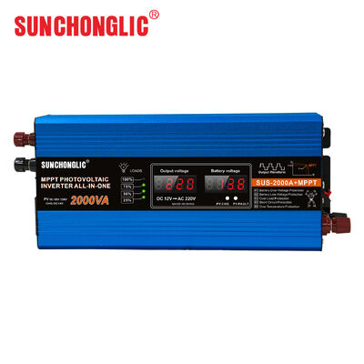 SUS 2000W Modified Sine Wave Inverter with Built-in MPPT Solar Charger Controller