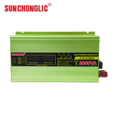 Giá tốt. Bộ biến tần nguồn ô tô FTA‑D4000A Quasi‑Sine Wave DC12V‑AC230V Bộ chuyển đổi điện áp ngoài lưới đỉnh 4000VA với màn hình kỹ thuật số & USB online