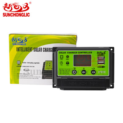 ราคาดี 12V/24V อัตโนมัติ Double MOS LCD Display PWM เครื่องควบคุมการชาร์จแสงอาทิตย์ เครื่องควบคุมแสงอาทิตย์ 10A online