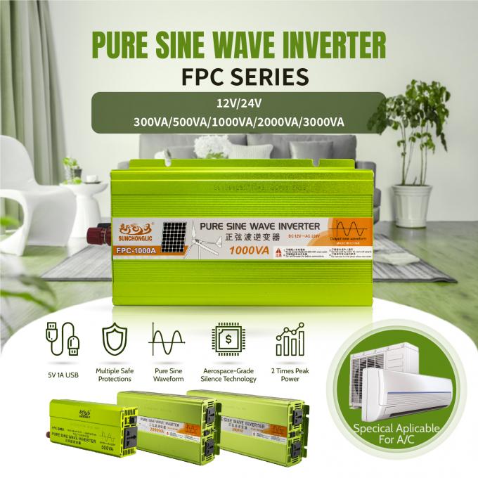 1000W 24V to 220V Pure Sine Wave Inverter