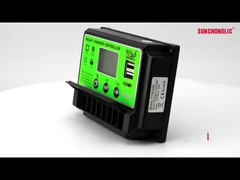 Double MOS LCD Display PWM Solar Charge Controller 24V 10A 3 Phase Charge Controller